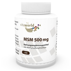 Vita World MSM 500Mg 100 Capsules Made in Germany