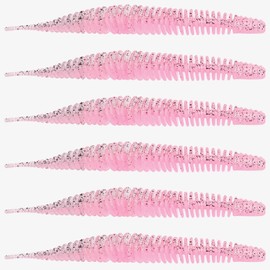 THKFISH Worm Jig Head Worm Case Worm Bass Stream Lures Flounder Lures Aging Lures Jig Head,Color 690mm-8pcs