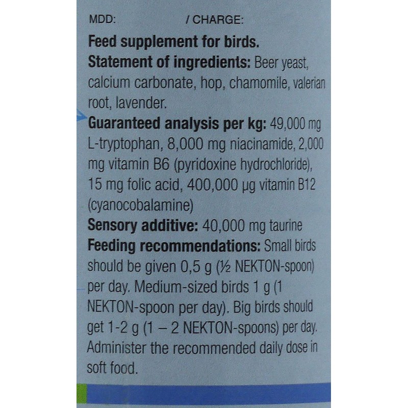Nekton-Relax for Nervous and Noisy Birds (1.23 oz)