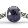 Trollbeads Round Blue Goldstone Glass Bead TGLBE-20397