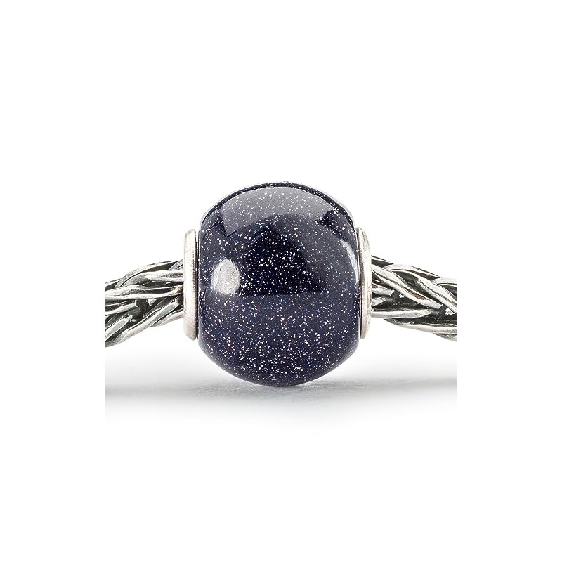 Trollbeads Round Blue Goldstone Glass Bead TGLBE-20397
