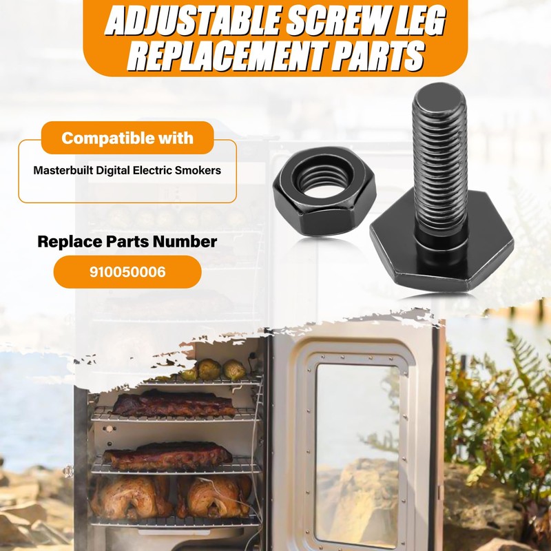 Adjustable Screw Legs Replacement for Masterbuilt Electric Smokers, 910050006 Bolt