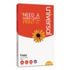 Universal Copy Paper, 92 Brightness, 20lb, 8-1/2 x 14, White,