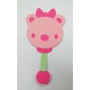 Baby Girl Bottle Bib Rattle Binkie Bib Die Cut Paper