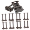WHAMVOX 10pcs Durable Chain Link Buckle Double Rows Connector Link
