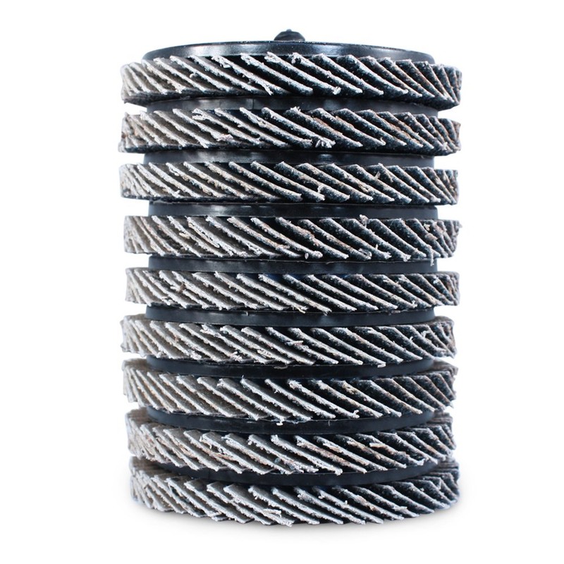 10 Pack - 3" Mini Flap Discs Quick Change Zirconia