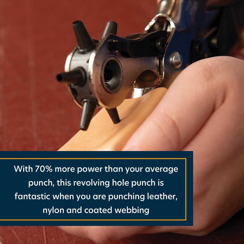 Weaver Leather Supply Heritage Compound Action Revolving Leather Hole Punch