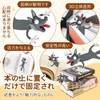 しおり 栞 オオカミ柄 立体デザイン 可愛い 面白い おしゃれ文房具 動物デザインブックマーク 読書目印 手帳用
