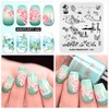 Alexnailart Nail Art Stamping Plate Chinese Style Summer Template Image