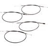 MOTOFLEX Bowden Cable Set in Black, Enduro + 50 mm