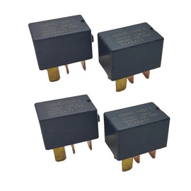 4 Pieces G8HL-H71 AC Starter Relay-39794-SDA-A03,39794-SDA-A05 Compatible for Accord Civic CR-V CR-Z Crosstour Element Insight Odyssey Pilot TL TSX MDX (Balck)