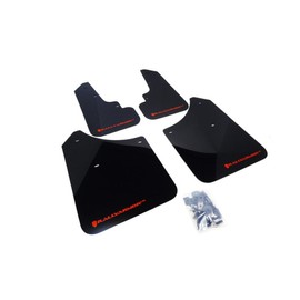 FASTMODZ Rally Armor MF5-UR-BLK/RD Compatible with 2003-2008 Subaru Forester UR Black Mud Flap with Red Logo