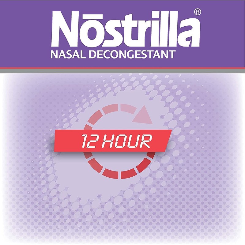 Nostrilla Nostrilla Nasal Decongestant Spray, Stuffy Nose Relief, 0.5 oz
