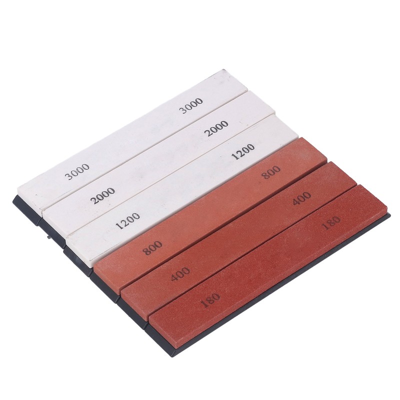 6PCS Knife Sharpening Stone 180 400 800 1200 2000 3000