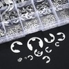 520 Pcs E-Clips Assortment Set, Circlips Assorted Sizes, E-Clip External