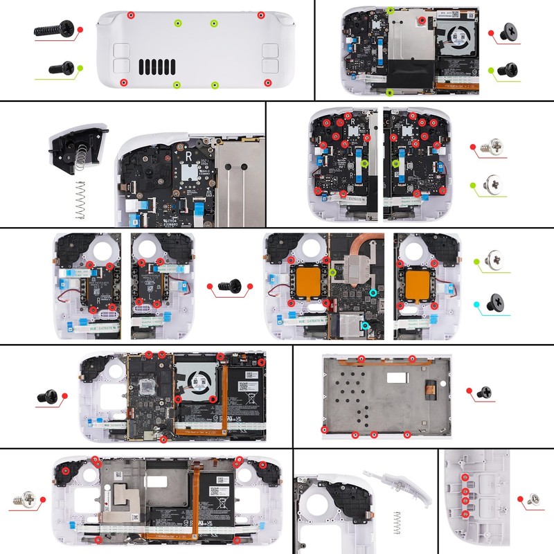 eXtremeRate Carcasa Compatible con Steam Deck LCD Accesorios Placa de