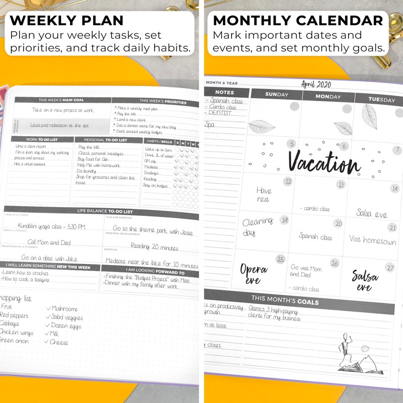 Clever Fox Planner Daily PRO - 8.5 x 11" A4