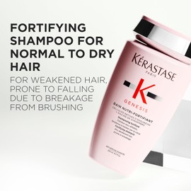 KÉRASTASE Bain Nutri-Fortifiant Genesis | Shampoo Fortalecedor Anticaída para Cabello Seco y Debilitado | Limpia Delicadamente, Elimina las Impurezas, Previene la Caída Causada por Fragilidad y Fortalece