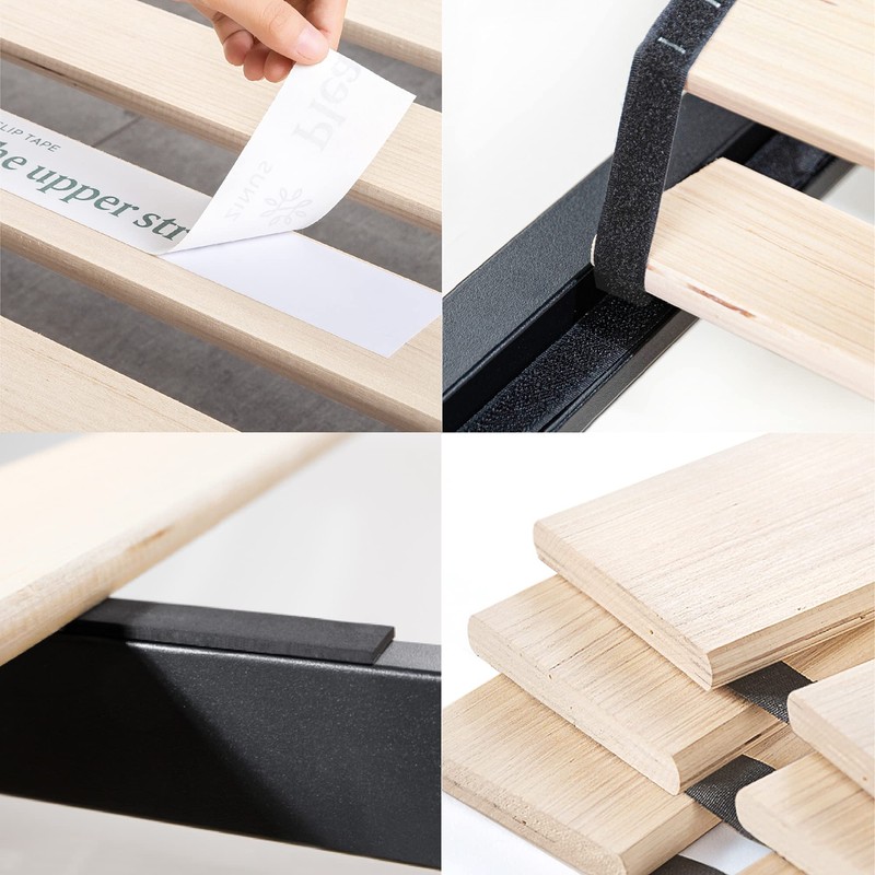 ZINUS Trisha 7 Inch Metal Platform Bed Frame, Wood Slat