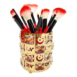 beauty all 24 Brochas Para Maquillaje Profesional C/ Regalo Portabrocha