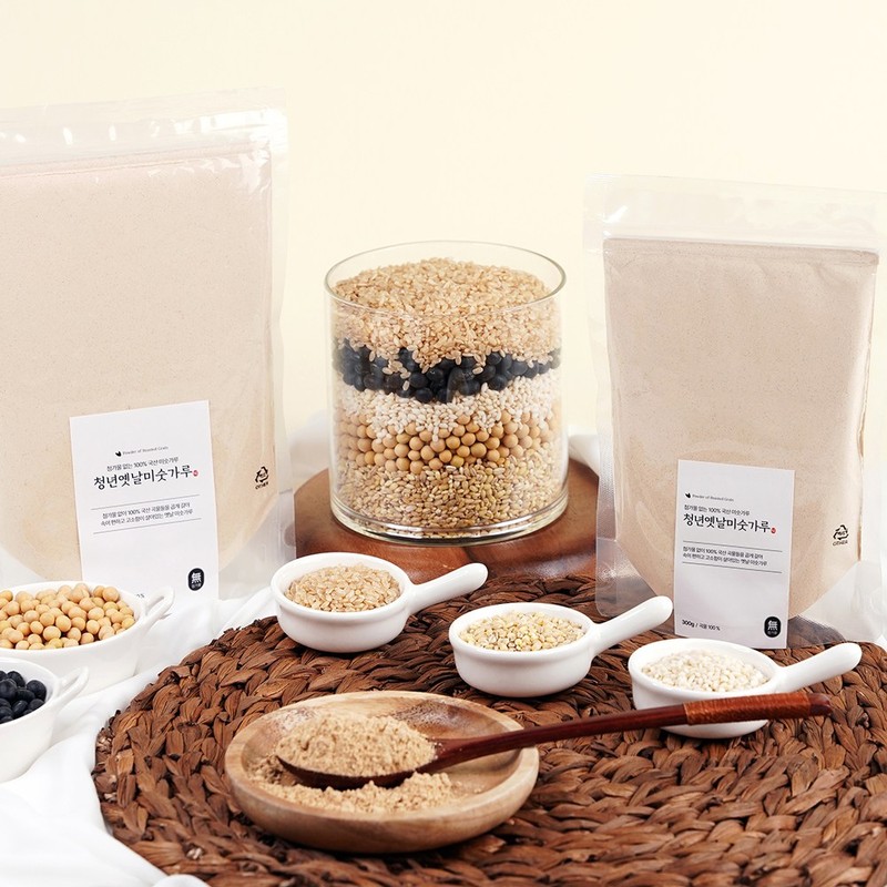청년선식 국산 황금비율 청년 옛날미숫가루, 500g, 4개 Youthful Traditional Mixture