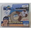 Aqua World Sloth Swim Tube Pool Float Ring Age 8+