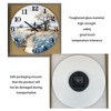 XNM Round Clock Battery Operated 16 Inch Wood Analog Large