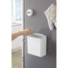 Yamazaki 4268 Magnetic & Sink Door Trash Can, White, Approx.