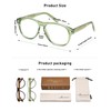AMOMOMA Retro Aviator Reading Glasses for Women,Men Blue Light Blocking