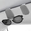 Dirvcp 2-Pack Magnetic Leather Car Sun Visor Organizer - Universal