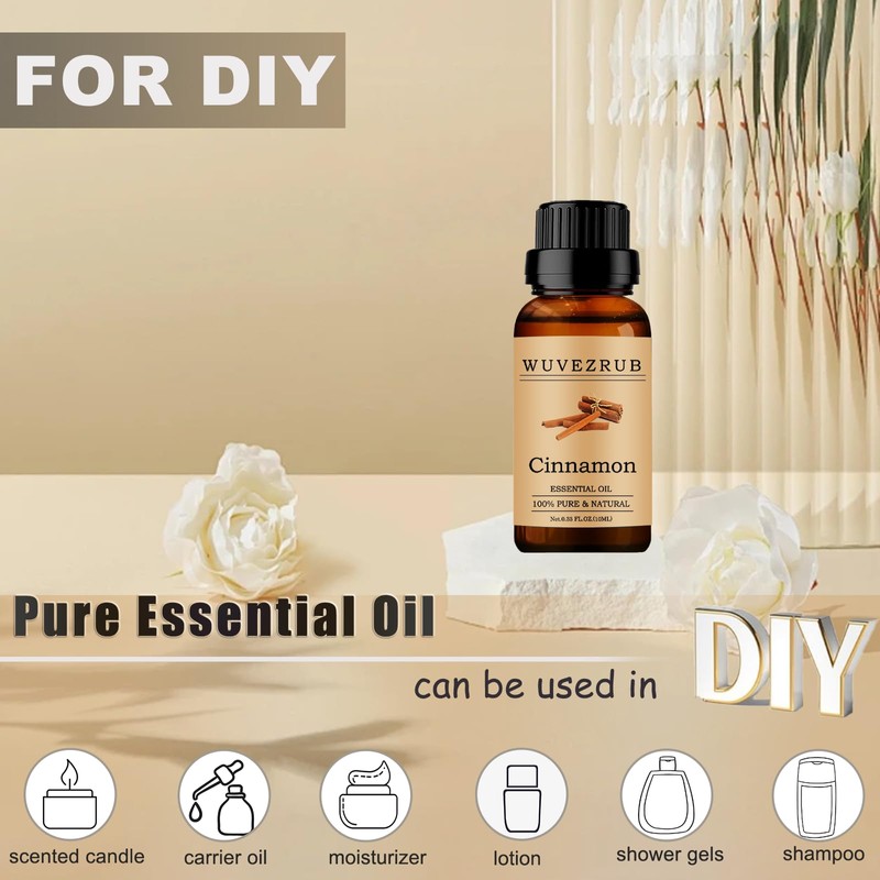 100% Pure and Natural Cinnamon Essential Oil - 10ML Aromatherapy