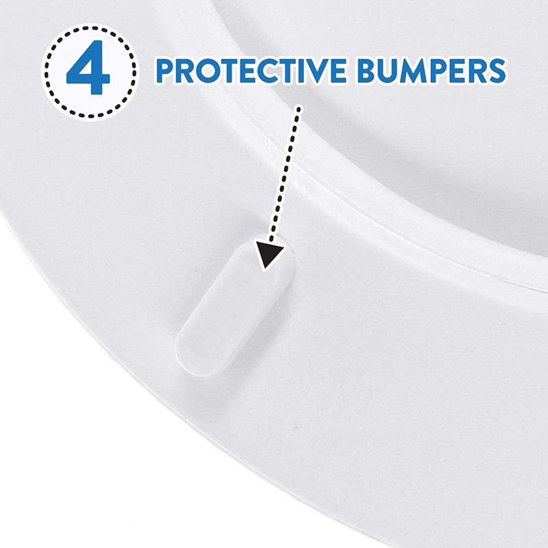 J&V Textiles Soft Round Toilet Seat With Easy Clean &