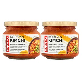 Yutaka Korean Kimchi Fermented Cabbage, Vegan, Gluten Free 200g (Pack of 2)