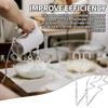 BOXOB 6pcs Hand Mixer Attachments Set, Stainless Steel Dough Hooks