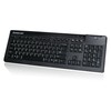 IOGEAR 104-Key Keyboard with Integrated Smart Card Reader GKBSR201TAA, Black
