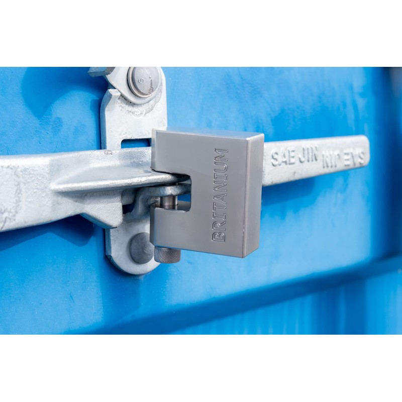 Britanium® BRX/66 [Armoured] High Security Container Padlock - [Heavy Duty]