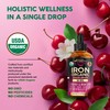 Liquid Iron Supplement for Women 18 mg - USDA Organic