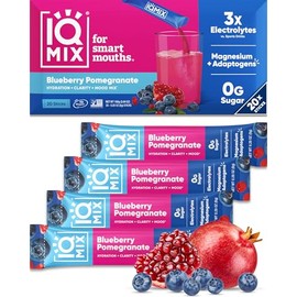 IQBAR IQMIX - Polvo de electrolitos hidratantes fórmula 4 en 1 para hidratación, claridad mental, estado de ánimo y recuperación. Mezcla de bebida... 