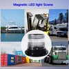 Cloud Fire LED Anchor Light for Boat Yacht, Magnetic Solar
