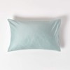 Homescapes Organic Cotton Duck Egg Blue Housewife Pillowcase 400 Thread