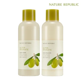 Nature Republic Really Moist Olive Toner + Emulsion, Toner + Emulsion PK8321 / 네이처리퍼블릭 진짜진짜 촉촉한 올리브 토너+에멀전, 토너 + 에멀전 PK8321