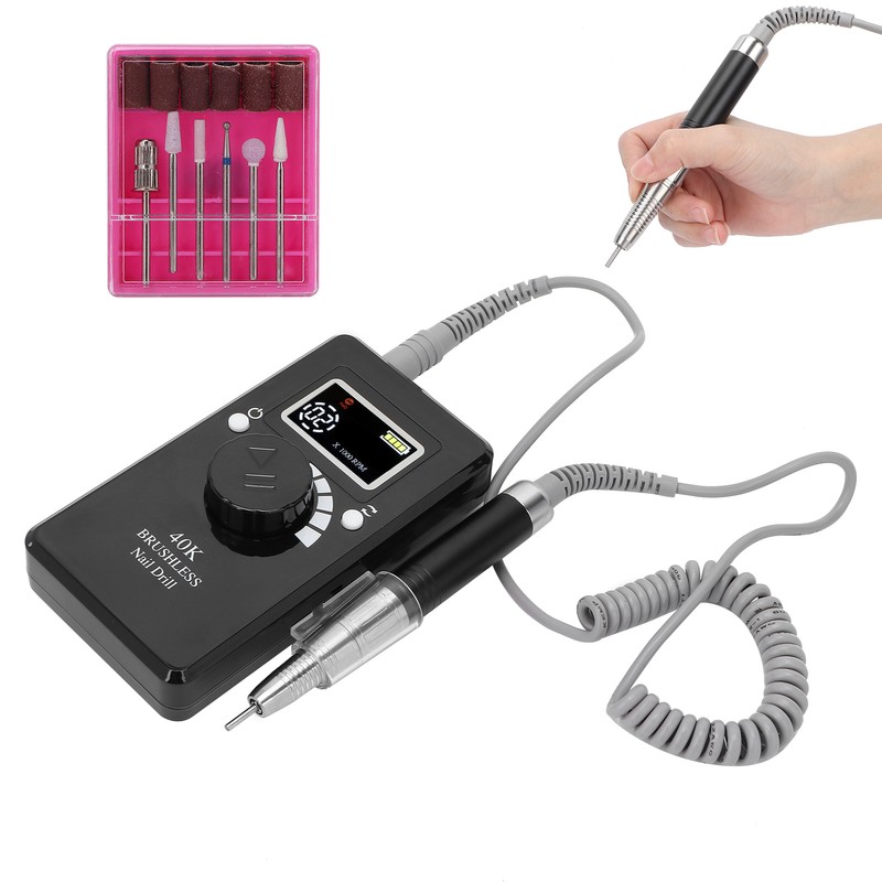 Portable Manicure Pedicure Nail Drill Kit Electric Nail Drill Machine