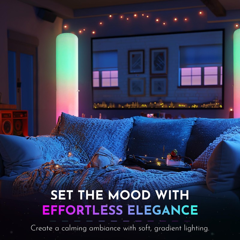 Inflatable Color Changing Column 8' x 18", Sand Bag Base,