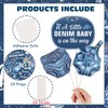 Jollyboom Denim Baby Shower Decorations, 24cps Blue Jean Photo Booth