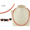 Germanium Accessories Necklace for Men Women Unisex - red