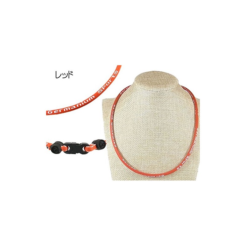 Germanium Accessories Necklace for Men Women Unisex - red