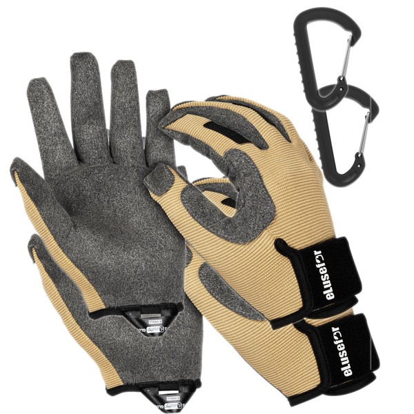 eLusefor Dexterity Upgraded Utility Gloves – Seamless Wrap-Fingers Design &