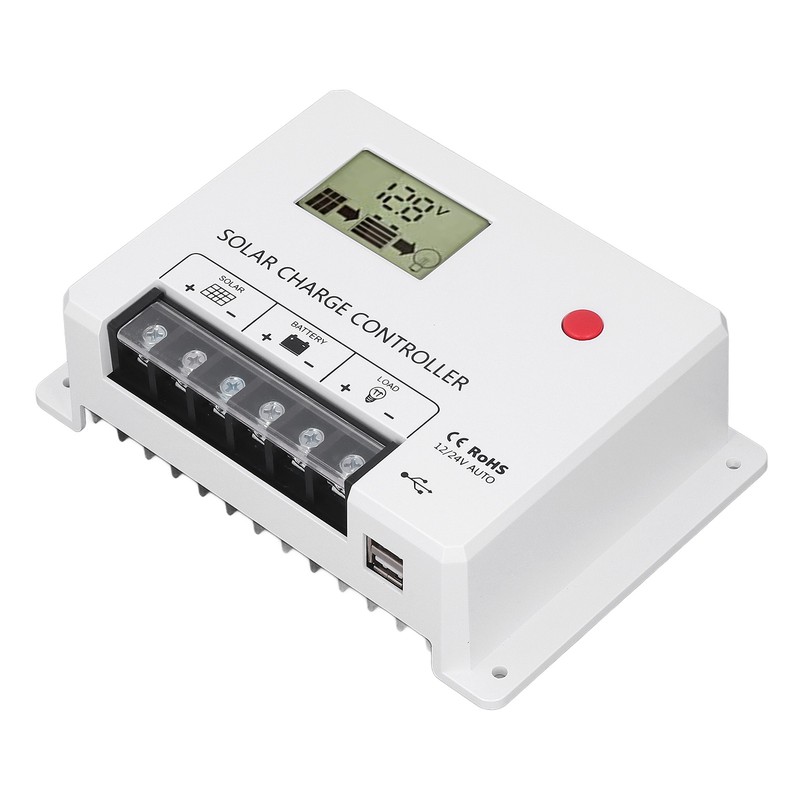 PWM Solar Charge Controller Parameter Automatic Adjustment Large LCD Display