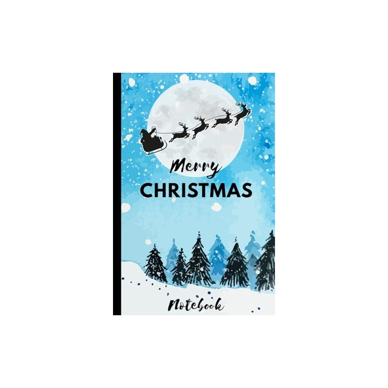 Merry Christmas Notebook: Christmas Notebook Journal Diary