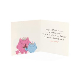 UK Greetings Mummy Birthday Card - Birthday Card for Her - From Your Little Monster, Beige